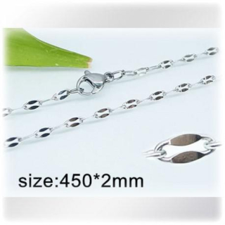 Ocelový náhrdelník - Hmotnost: 3.5g, 450*2mm